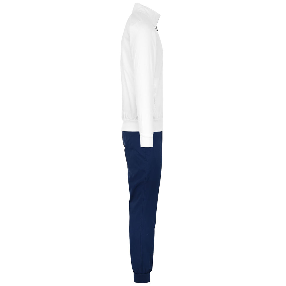 Sport Suits Man KAPPA4FOOTBALL NASTECO TRACKSUIT WHITE-BLUE DEPTHS-AZURE Dressed Front (jpg Rgb)	