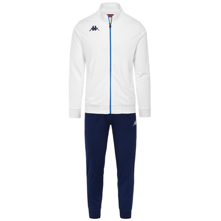 Sport Suits Man KAPPA4FOOTBALL NABECO TRACKSUIT WHITE-BLUE DEPTHS-AZURE Photo (jpg Rgb)			