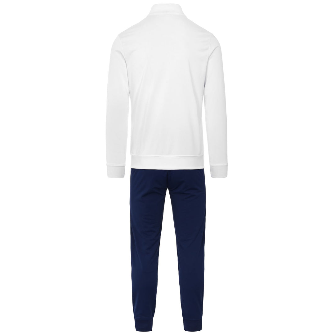 Sport Suits Man KAPPA4FOOTBALL NABECO TRACKSUIT WHITE-BLUE DEPTHS-AZURE Dressed Side (jpg Rgb)		
