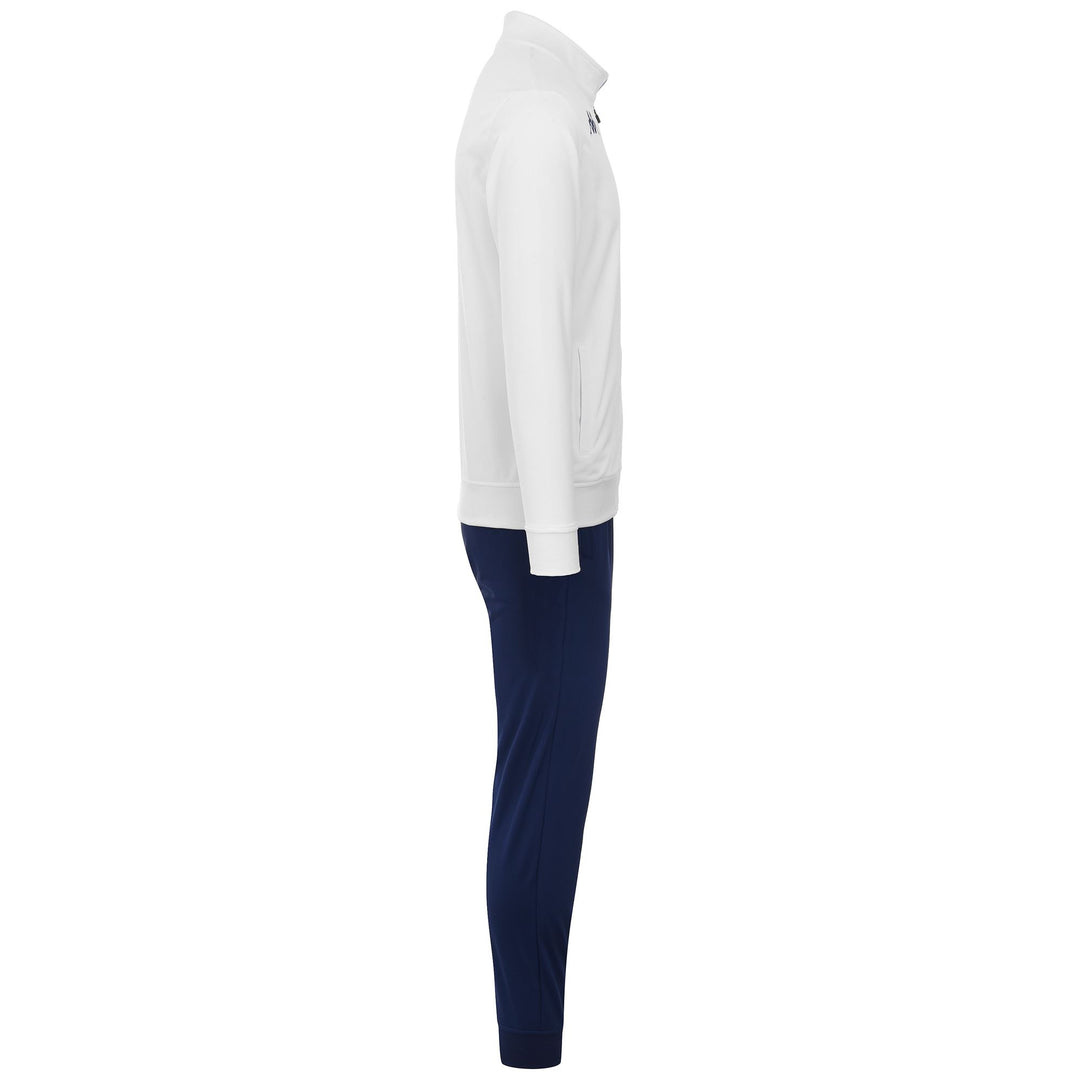 Sport Suits Man KAPPA4FOOTBALL NABECO TRACKSUIT WHITE-BLUE DEPTHS-AZURE Dressed Front (jpg Rgb)	