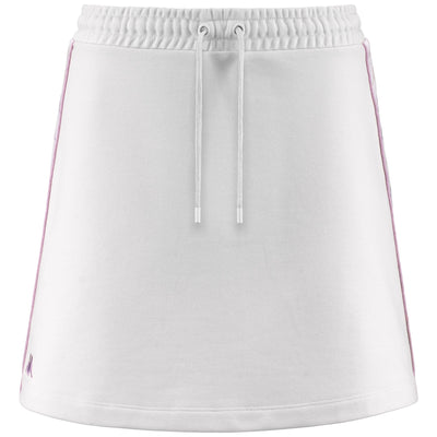 Skirts Woman 222 BANDA SALIA Short GREY LT-WHITE-VIOLET LILLA Photo (jpg Rgb)			