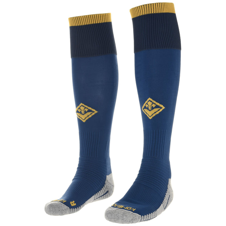 Socks Man KOMBAT SPARK PRO FIORENTINA 1PACK Knee High Sock BLUE ROYAL-YELLOW GOLD Photo (jpg Rgb)			