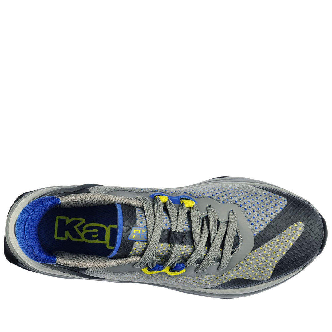 Sport Shoes Unisex KOMBAT PERFORMANCE 2 PRO Low Cut GREY MD - GREY GATE - BLUE LAPIS Dressed Back (jpg Rgb)		
