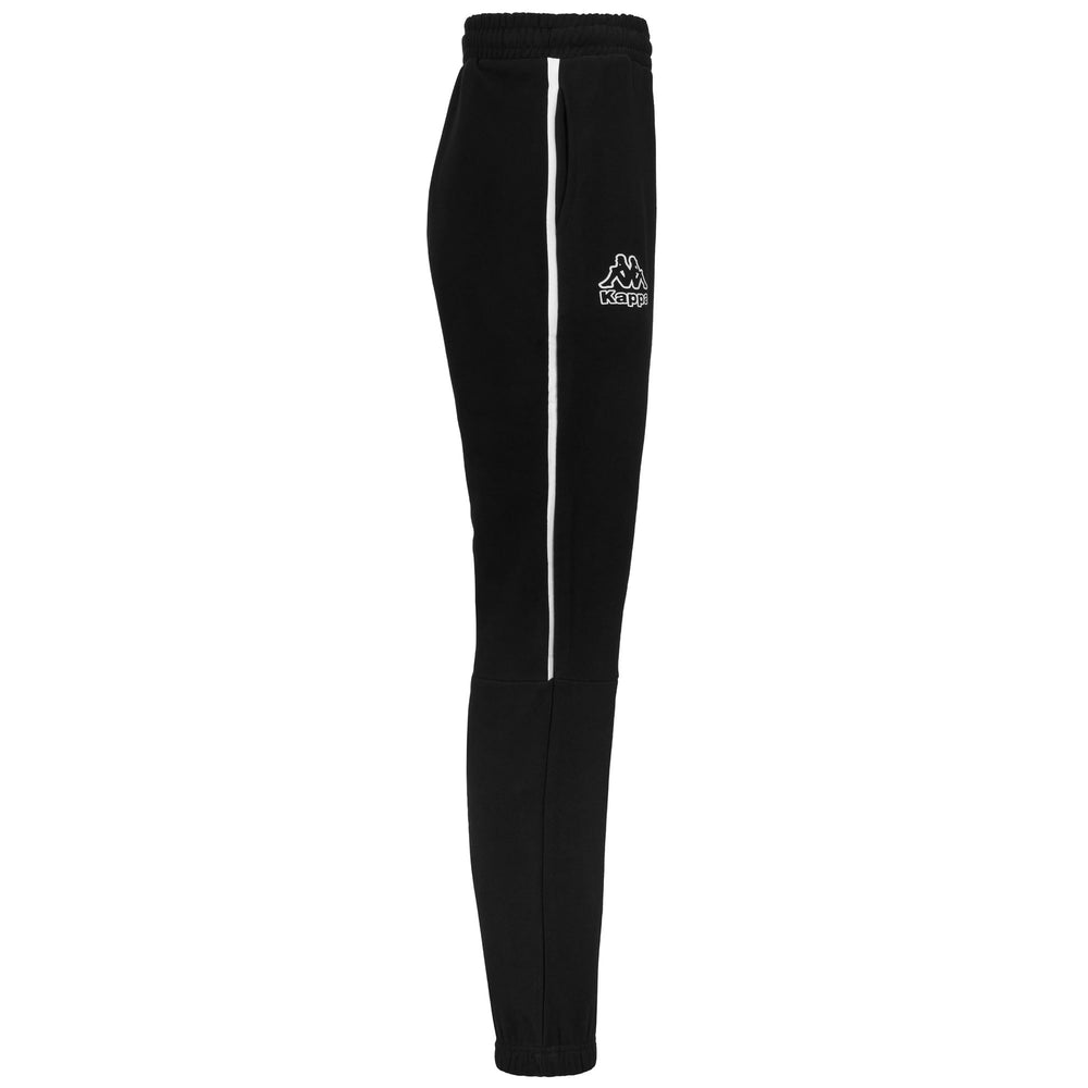 Pants Man LOGO DARIN Sport Trousers BLACK - WHITE Dressed Front (jpg Rgb)	