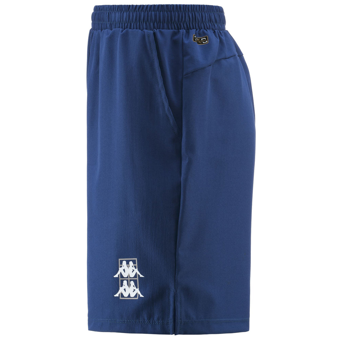 Shorts Man KOMBAT PADEL DIVIOLO Sport  Shorts BLUE Dressed Back (jpg Rgb)		
