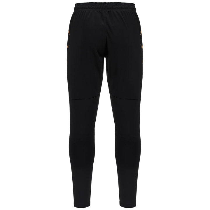 Pants Man KAPPA4FOOTBALL GASCHIN Sport Trousers BLACK Dressed Side (jpg Rgb)		