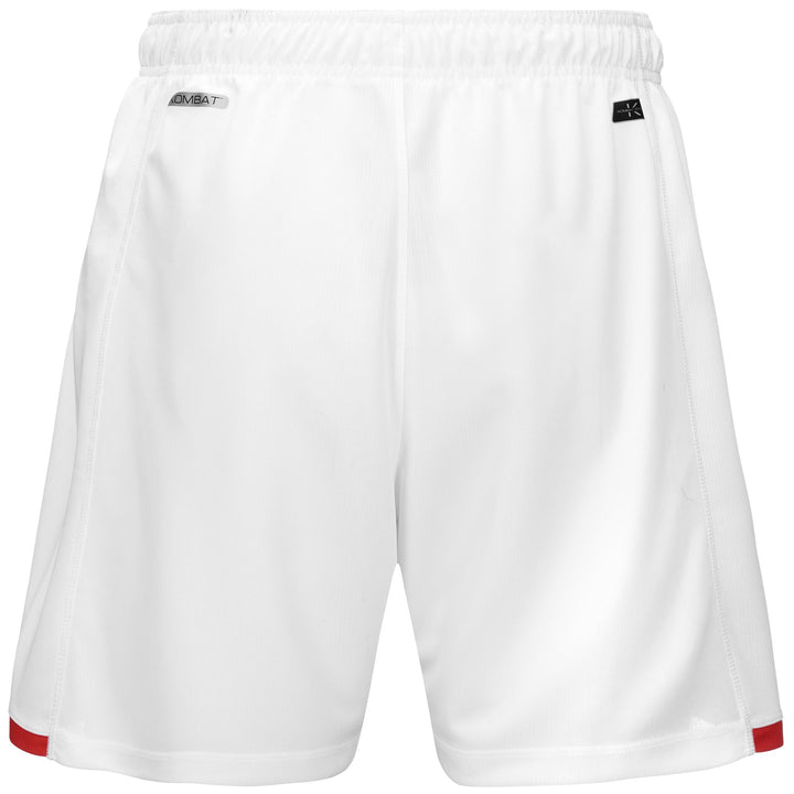 Shorts Man KOMBAT RYDER BARI Sport  Shorts WHITE-RED Dressed Side (jpg Rgb)		