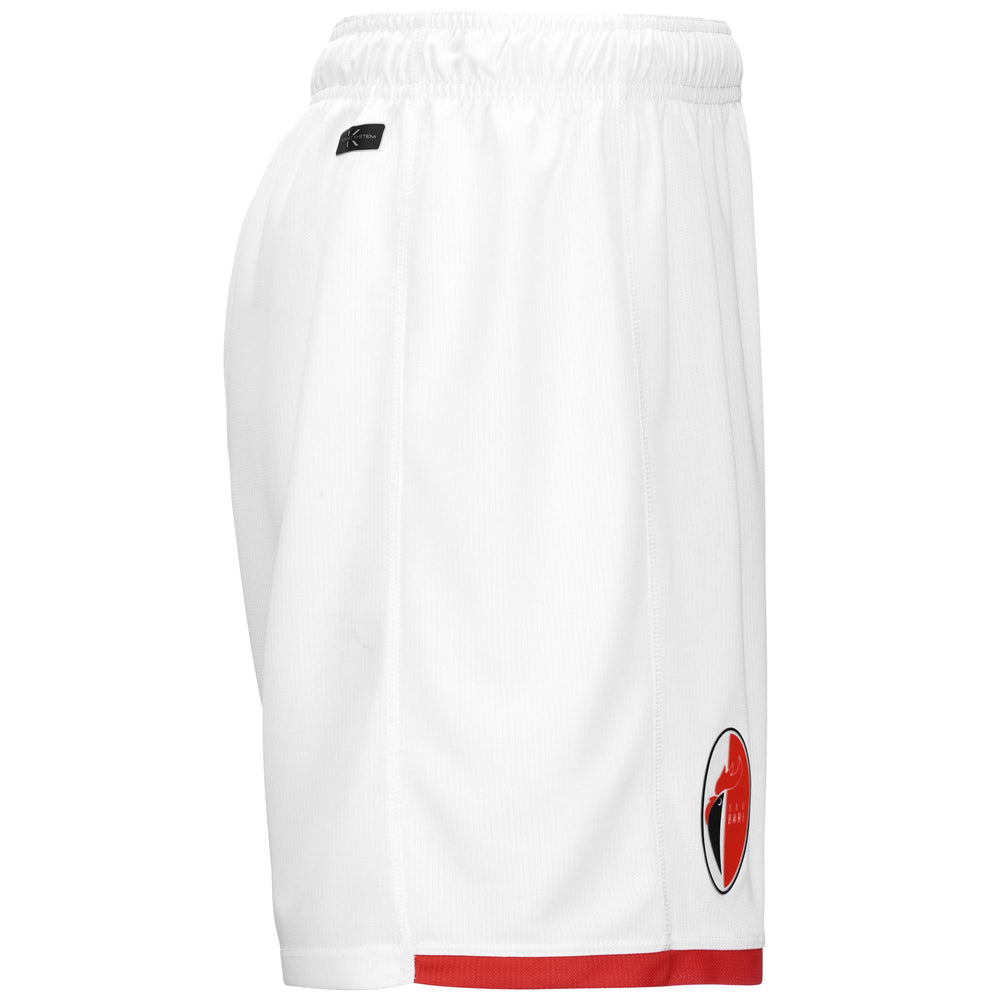 Shorts Man KOMBAT RYDER BARI Sport  Shorts WHITE-RED Dressed Front (jpg Rgb)	