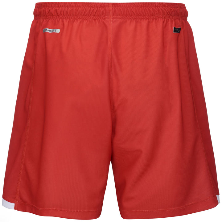 Shorts Man KOMBAT RYDER BARI Sport  Shorts RED-WHITE Dressed Side (jpg Rgb)		