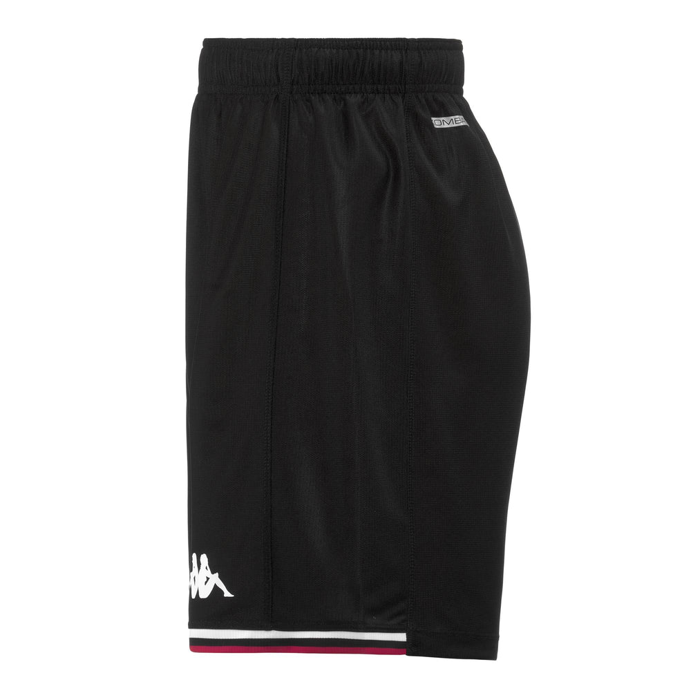 Shorts Man KOMBAT RYDER BARI Sport  Shorts BLACK-WHITE-RED Dressed Front (jpg Rgb)	