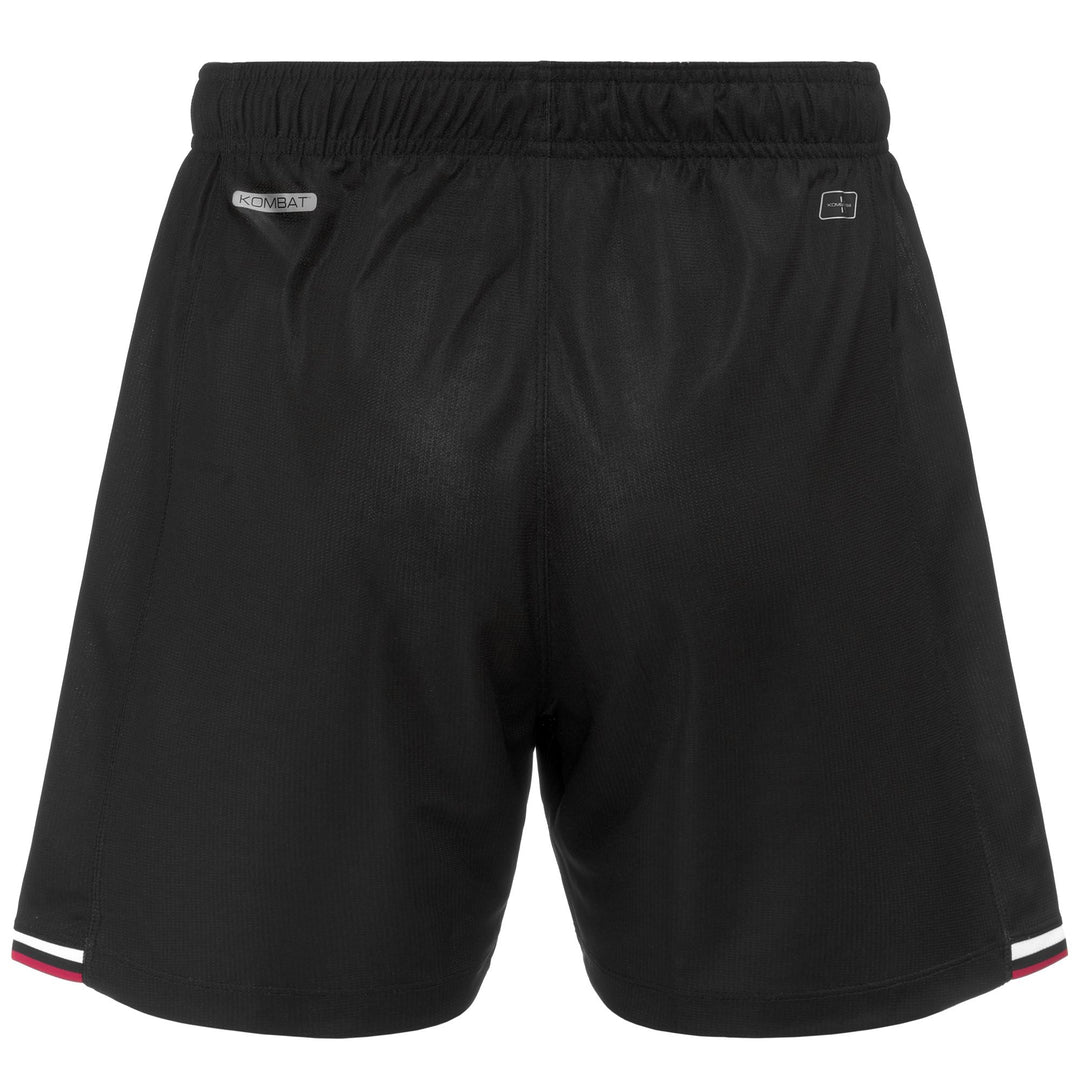 Shorts Man KOMBAT RYDER BARI Sport  Shorts BLACK-WHITE-RED Dressed Side (jpg Rgb)		