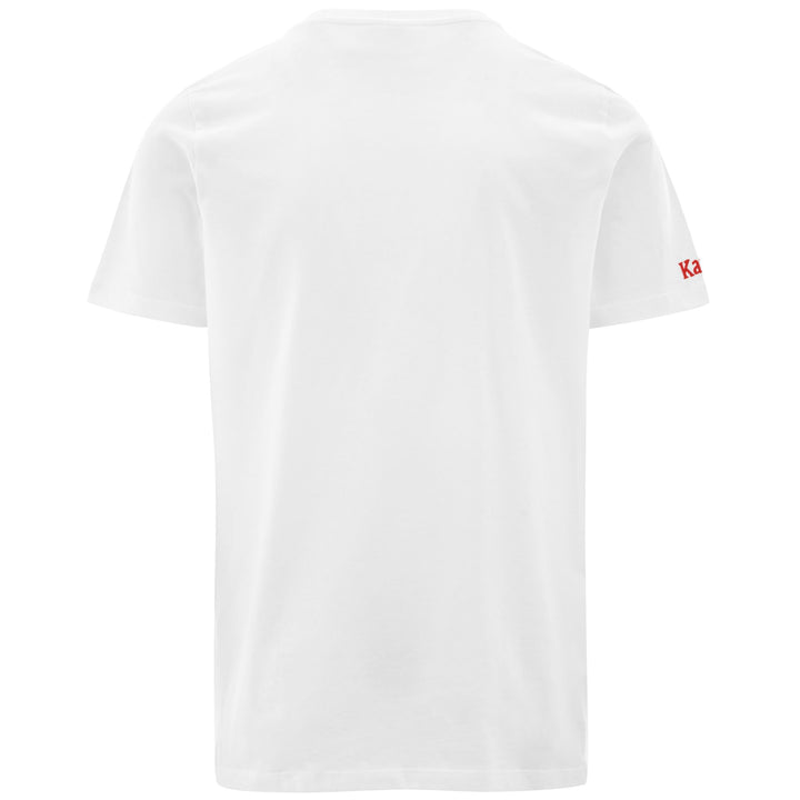 T-ShirtsTop Man AUTHENTIC LENNI T-Shirt WHITE-RED Dressed Side (jpg Rgb)		