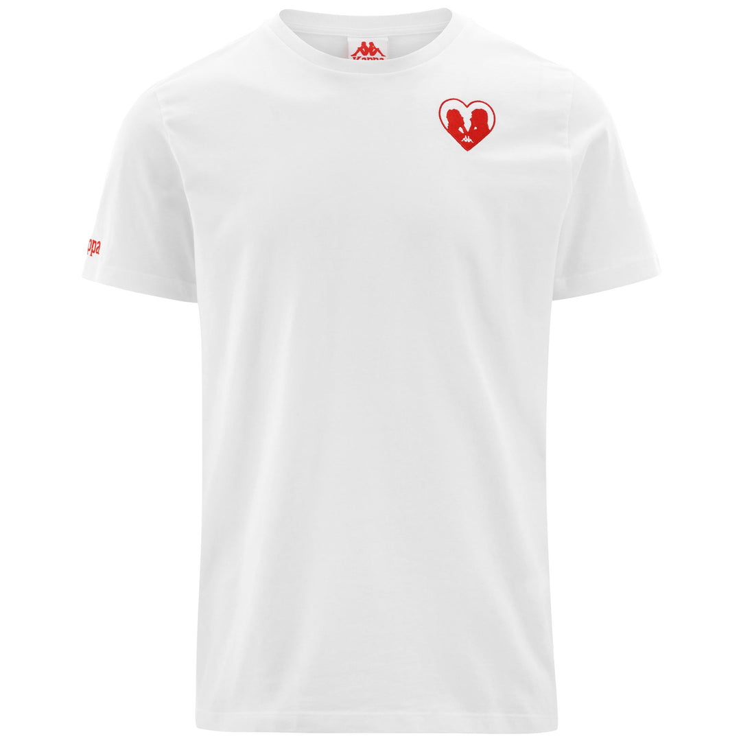 T-ShirtsTop Man AUTHENTIC LENNI T-Shirt WHITE-RED Photo (jpg Rgb)			