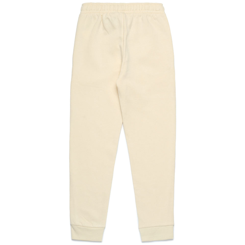 Pants Girl LOGO BAPSY KID Sport Trousers WHITE AVORIO Dressed Front (jpg Rgb)	