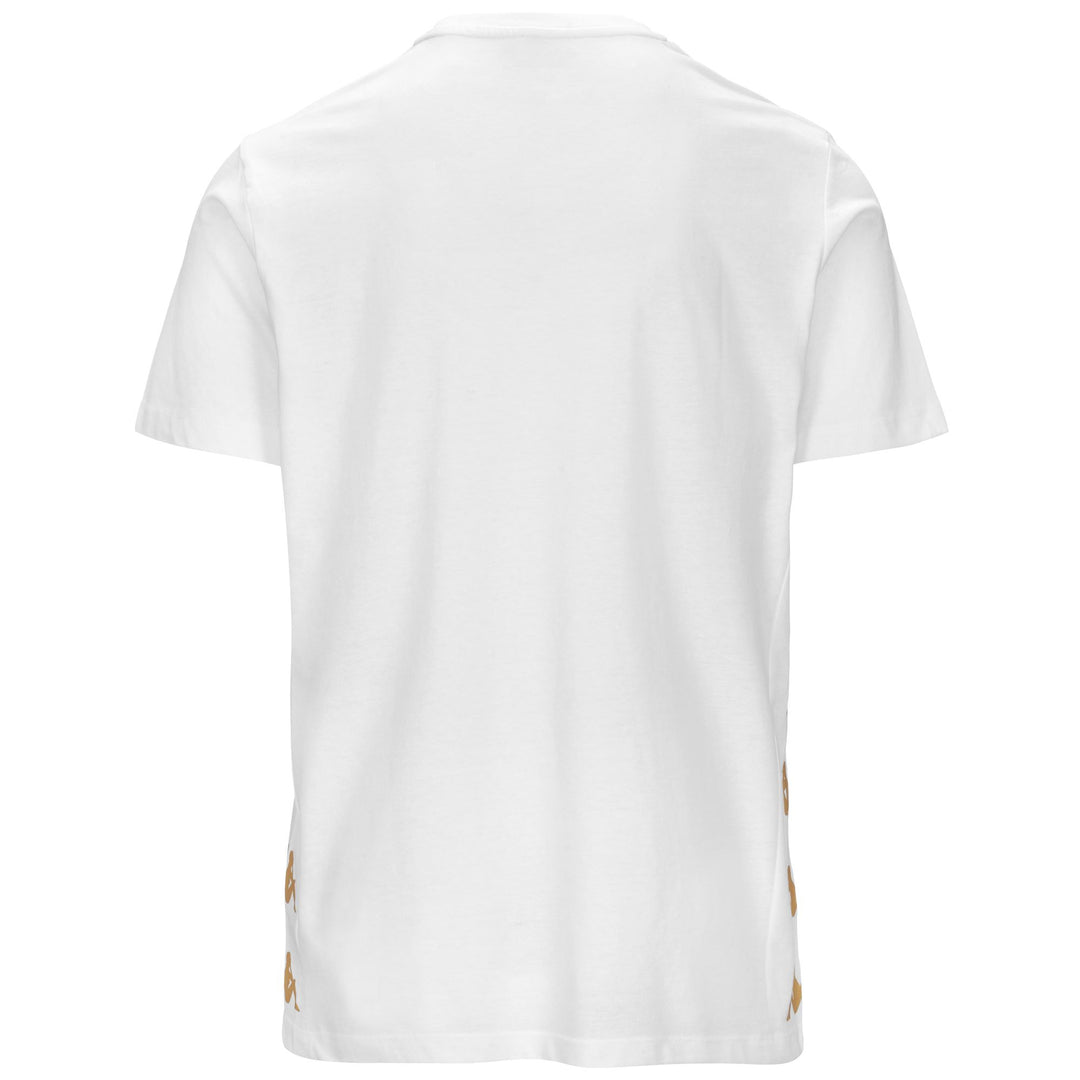 T-ShirtsTop Man KAPPA4FOOTBALL GIOVO T-Shirt WHITE Dressed Side (jpg Rgb)		
