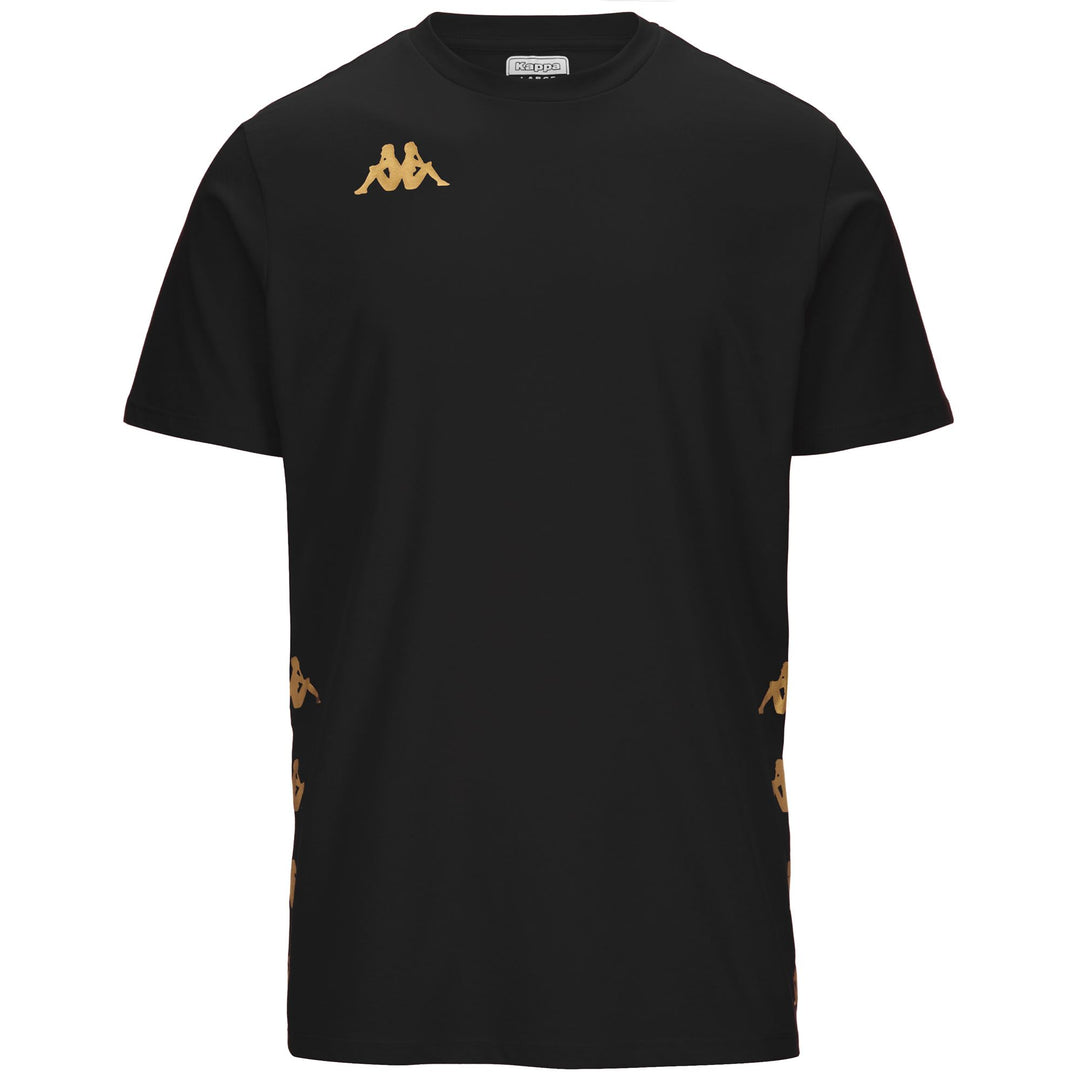 T-ShirtsTop Man KAPPA4FOOTBALL GIOVO T-Shirt BLACK Photo (jpg Rgb)			