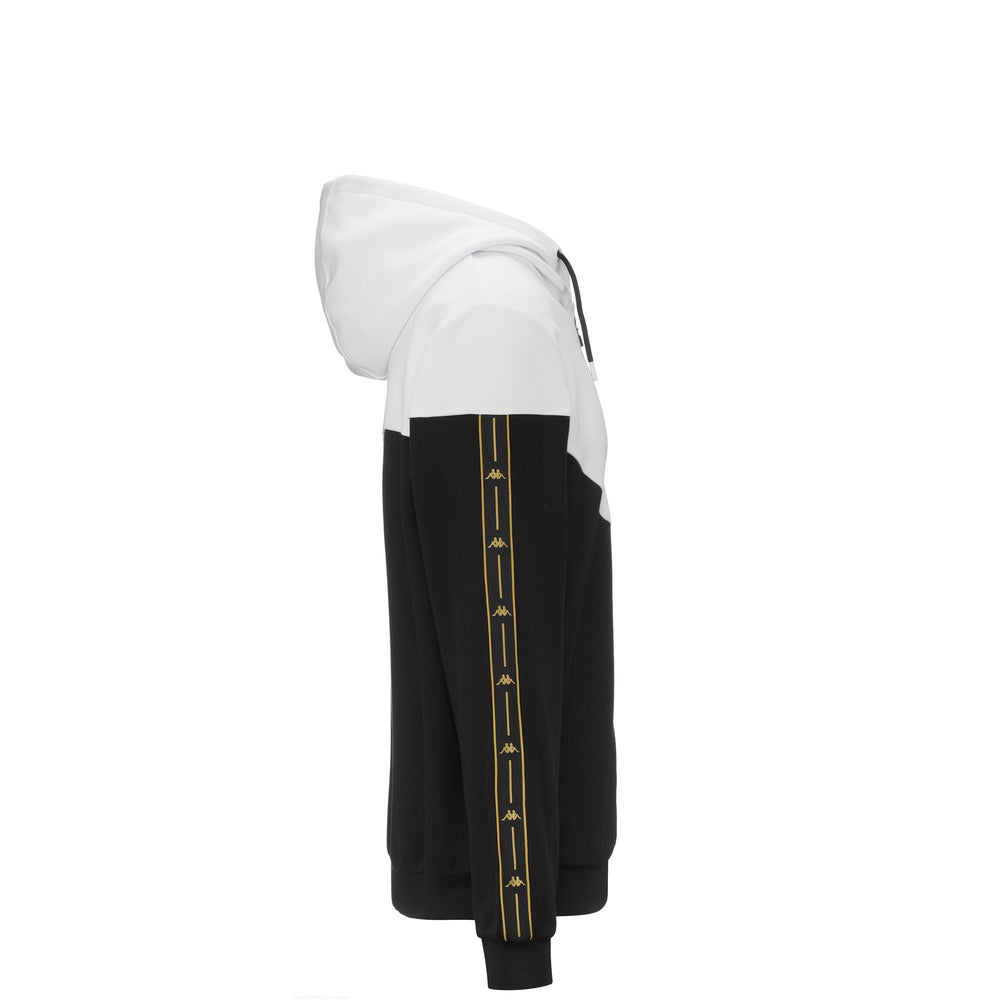 Fleece Man JPN ELTONS SPEZIA Jumper WHITE-BLACK-GOLD Dressed Front (jpg Rgb)	