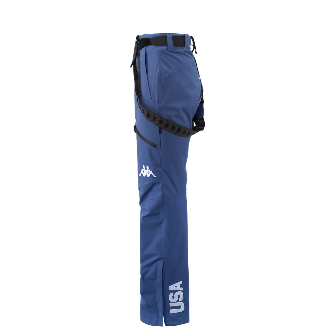Pants Man 6CENTO 622G HZ US Sport Trousers BLUE FIORD-BLACK Dressed Back (jpg Rgb)		