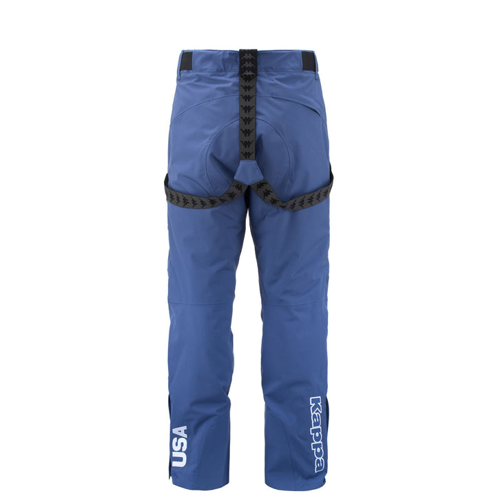 Pants Man 6CENTO 622G HZ US Sport Trousers BLUE FIORD-BLACK Dressed Side (jpg Rgb)		