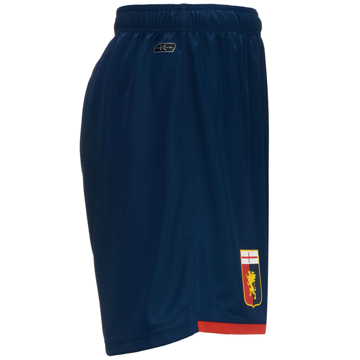 Shorts Man KOMBAT RYDER GENOA Sport  Shorts BLUE DK-RED Dressed Back (jpg Rgb)		