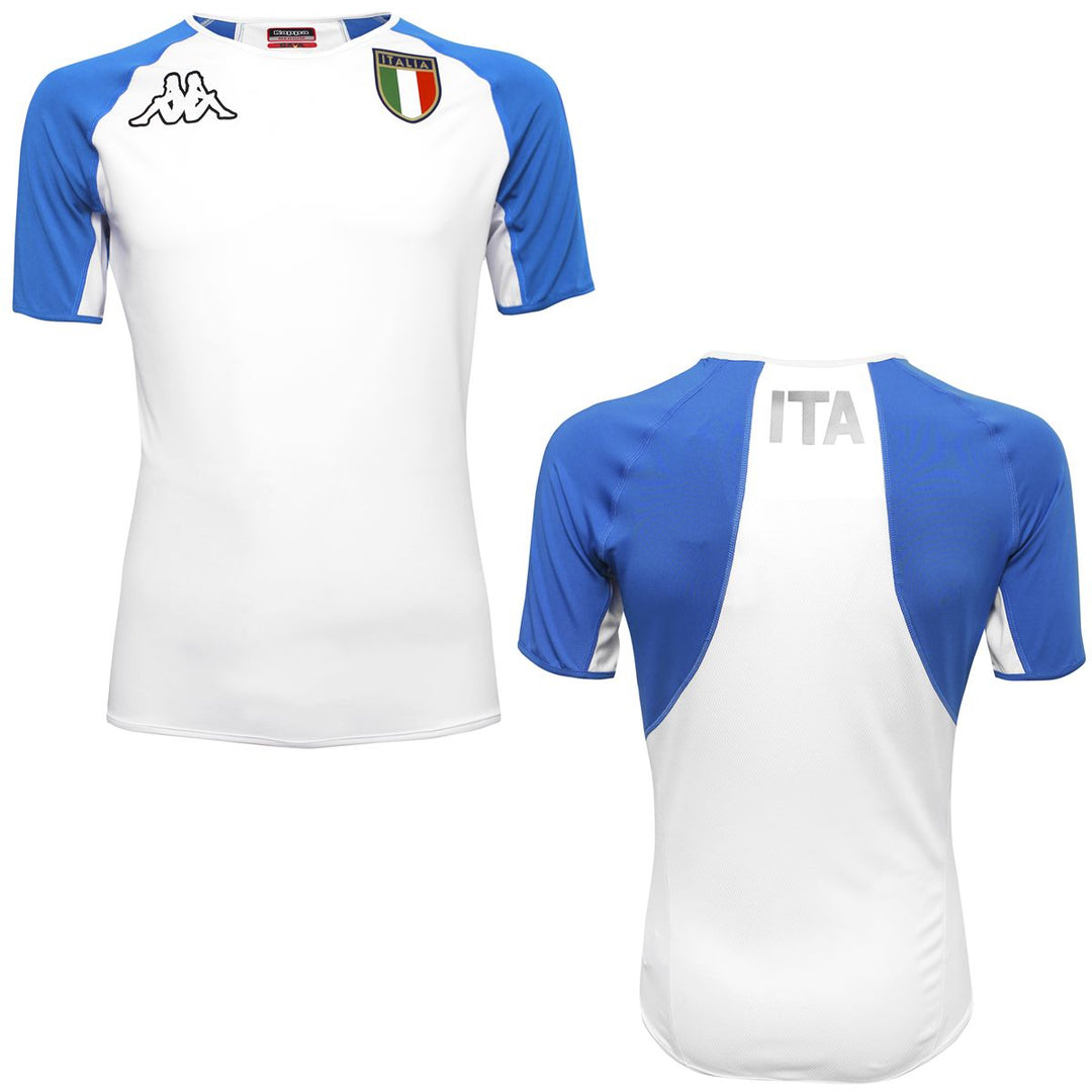 Active Jerseys Man KOMBAT WELTIN ITA Shirt WHITE-AZZURRO ITALIA Photo (jpg Rgb)			